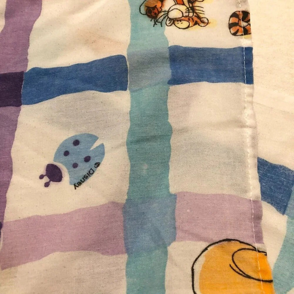 Vtg Disney Winnie  the Pooh Twin Size Flat Sheet 92x61 Tigger - Picture 11 of 16
